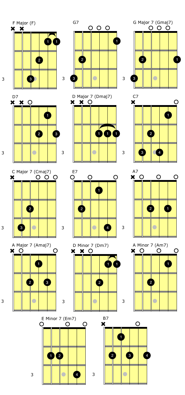 The First 8 Guitar Chords